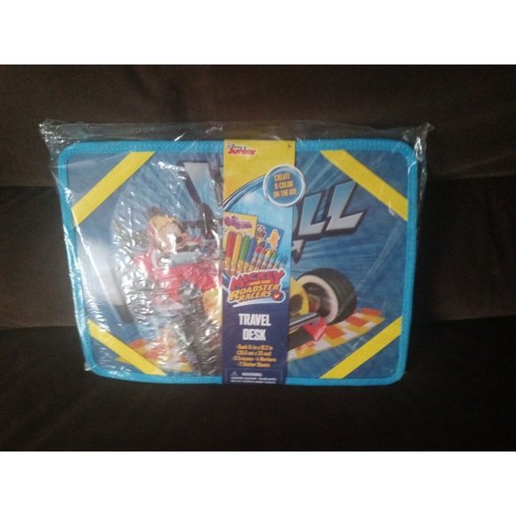 Innovative Designs Disney Junior Mickey And The Roadster Racers Travel Desk New - Picture 3 of 12